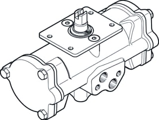 Festo - Pneum. servomotor luchtappendages daps-0015-090-r-f03-cr