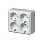 ABB Busch-Jaeger - AP Wandcontactdoos (WCD schakelmat.) Wcd 404Ea
