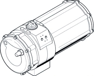 Festo - Pneum. servomotor luchtappendages daps-1440-090-rs2-f16