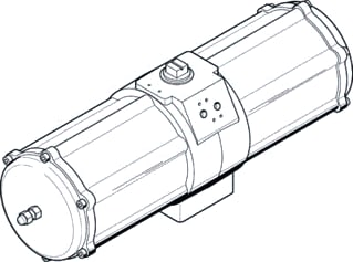 Festo - Pneum. servomotor luchtappendages daps-1920-090-rs4-f16
