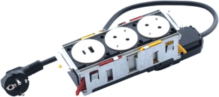 Legrand - Incara Bureau aansluitunit disq'in 3 mech. 2 wcd
