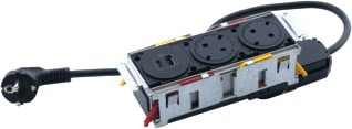Legrand - Incara Bureau aansluitunit disq'in 3 mech 2 wcd+usb