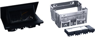 Legrand - Incara Bureau aansluitunit Pop Up 4Mod Zw Ex Mos