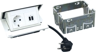 Legrand - Incara Bureau aansluitunit Pop Up 4Mod Wit Wcd+Usb