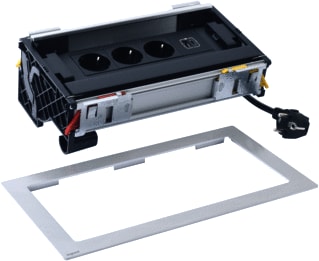 Legrand - Incara Bureau aansluitunit Flip Up 8Mod 3Wcd+Usb