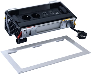Legrand - Incara Bureau aansluitunit Flip Up 8 Mod 2 Wcd +Usb