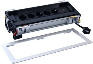 Legrand - Incara Bureau aansluitunit Flip Up 12Mod 5Wcd+Usb