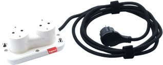Legrand - Incara Bureau aansluitunit electr'on wit 2me 2wcd