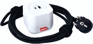 Legrand - Incara Bureau aansluitunit electr'on wit 1usb a+c