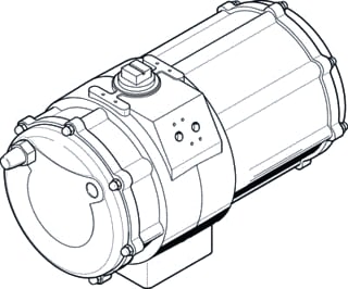 Festo - Pneum. servomotor luchtappendages daps-2880-090-r-f16
