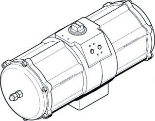 Festo - Pneum. servomotor luchtappendages daps-3840-090-r-f16