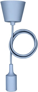 Bailey - Pendelarmatuur hanglamp sil grijs 1.5m
