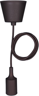 Bailey - Pendelarmatuur Hanglamp Sil Bruin 1.5M