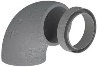 Duco - DucoFlex Bocht rond luchtkanaal bchtlchtk 0000-7083