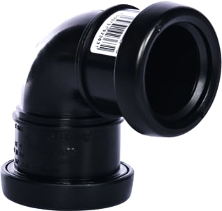 Pipelife - Fitting met 2 aansluitingen pp bocht 40-90gr 2mof zw