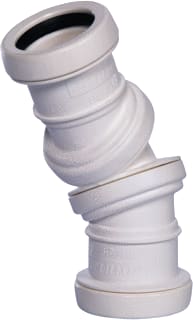 Pipelife - Swing Fitting met 2 aansluitingen Pp Swingfit 40Mm M/M Wit