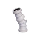Pipelife - Swing Fitting met 2 aansluitingen Pp Swingfit 40Mm M/M Wit