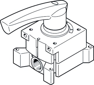 Festo - Persluchtkraan vher-h-b43c-g18