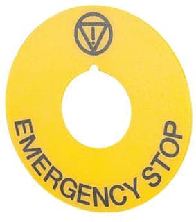 New Elfin - Tekstschild vr drukknop/signaallamp tekstschd 020d23