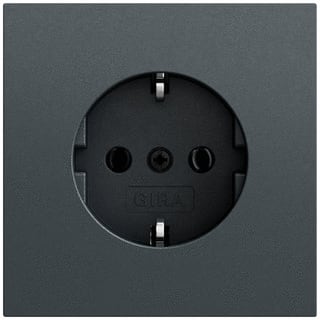 Gira - Wandcontactdoos (WCD schakelmateriaal) WCD/RA Z/KL. SYST70 ANTR