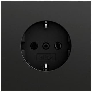 Gira - Wandcontactdoos (WCD schakelmateriaal) WCD/RA Z/KL. SYST70 ZW
