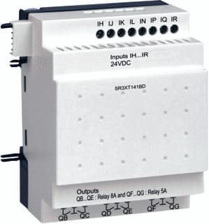 Schneider Electric - Zelio Logic PLC digitale in- en uitgangsmodule Ext 14 Sr3Xt141Bd