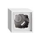Gira - Opbouwbak inbouwschakelmateriaal OB-BEH 1-V+AFD.R F300 ZWT