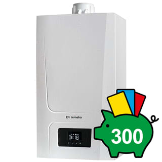 Remeha - Tzerra Ace-Matic Gaswand combiketel Tzer-M 28C Cw4 60/100