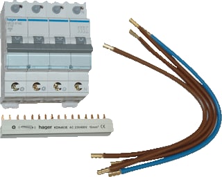 Hager - VISION Installatieautomaat Uitbr.Set Kr. Gr.C Vks08Sc