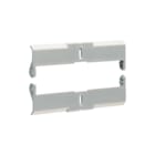 Hager - T.b.v. aardlekschak. <125A. Hulpcontactblok Klem-Afdekplaat Czn006 Se2