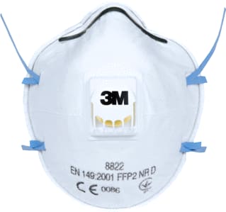 3M - Stofmasker (wegwerp) Stofmasker Ffp2 8822 Ds10
