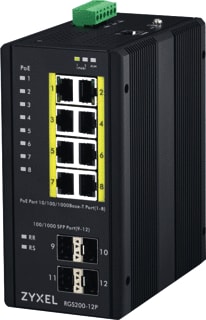 ZyXEL - Netwerkswitch Switch 12P Man Poe Dinrail