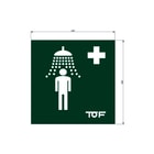 TOF - Toebeh./onderdelen voor nooddouche intern veiligheidssticker