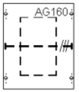 ABB - CombiLine Frontplaat voor kast/lessenaar 2cpx062886r9999