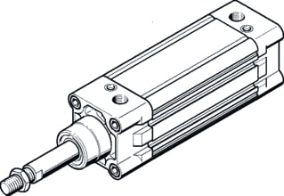 Festo - Pneumatic cylinder dnc-80-500-ppv