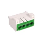 Hager - Miniverdeler Aansluitklem voor hoofdkabel Pe Klem Miniverd.1X4 Gz04E