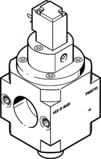 Festo - Pneumatisch bed. 2-wegregelafsluit. Hee-D-Midi-110