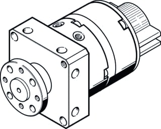 Festo - Pneumatic cylinder dsm-8-180-p-a-ff-fw