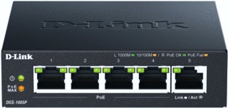 DLink - Netwerkswitch 5P Dtop Gb Poe+ Swit