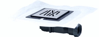 Wirquin - Slim+ Vloerput met 1 aansluiting Vloersifon