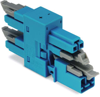 Wago - Comp. verd. insteekb. gebouwinstal. Verdel. 3-V 2-P Bl Br