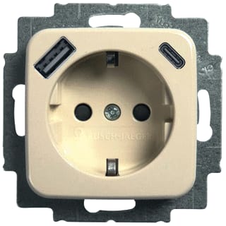 ABB Busch-Jaeger - SI Wandcontactdoos (WCD schakelmat.) Wcd 20 Eucb2Usbac-212