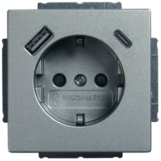 ABB Busch-Jaeger - Future Wandcontactdoos (WCD schakelmat.) Wcd 20 Eucb2Usbac-83