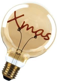 Bailey - LED-lamp Led Xmas E27 G95 2W Goud