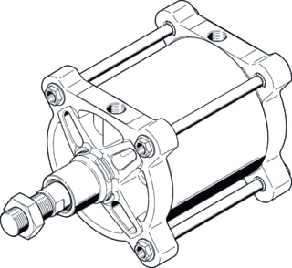 Festo - Pneumatic cylinder dsbg-200-125-p-n3