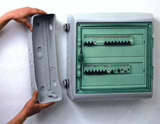 Schneider Electric - Mureva Enclosure Mini Groepenkast, leeg Kaedra Combi Kolom 3