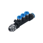 Festo - Fitting met 4 aansluitingen qst3-g1/4-8-6