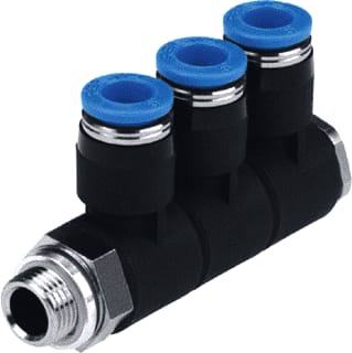 Festo - Fitting met 4 aansluitingen Qslv3-G1/2-12