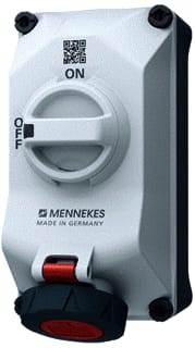 Mennekes - Duo CEE-cont.doos uitschak.baar, bevei. wcd 16a 4p 6h 400v ip67