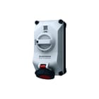 Mennekes - Duo CEE-cont.doos uitschak.baar, bevei. wcd 16a 4p 6h 400v ip67